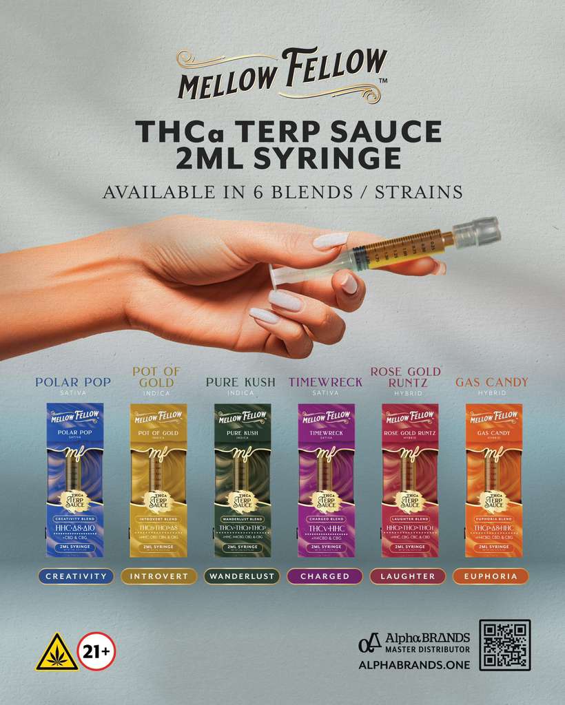 MELLOW FELLOW THC-A TERP SAUCE 2ML SYRINGES (6CT BOX)