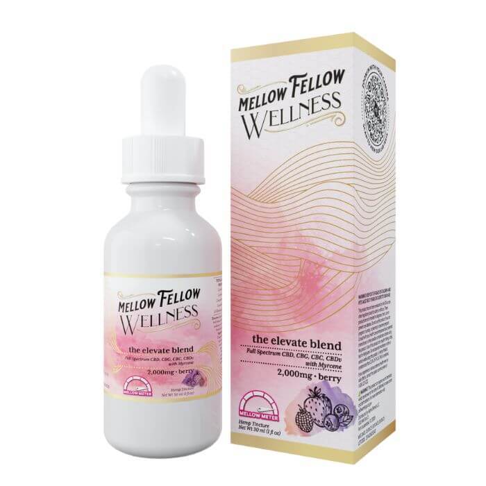 MELLOW FELLOW WELLNESS THE ELEVATE BLEND 2000MG TINCTURE