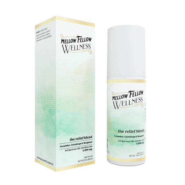 MELLOW FELLOW WELLNESS THE RELIEF BLEND 5000MG ROLL-ON GEL Default Title 810121203484