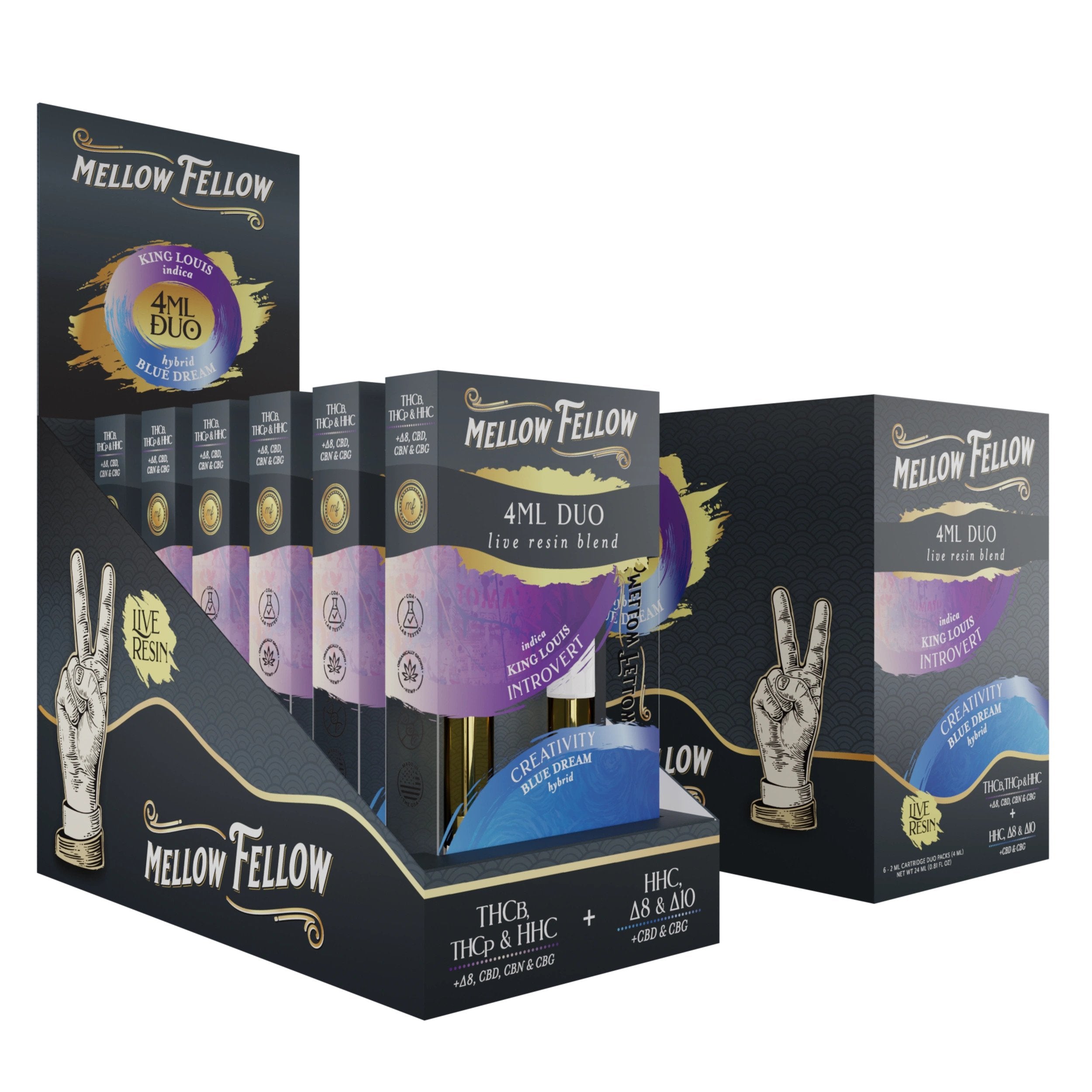 MELLOW FELLOW 4ML DUO LIVE RESIN CARTRIDGE