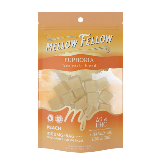 MELLOW FELLOW 50MG LIVE RESIN GUMMIES (20CT BAG)