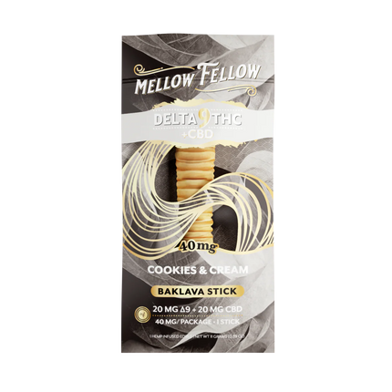 MELLOW FELLOW 40MG D9 + CBD BAKLAVA STICKS (40CT BOX)