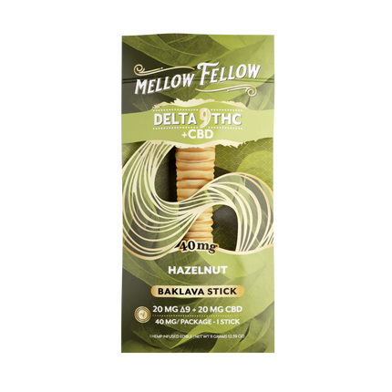 MELLOW FELLOW 40MG D9 + CBD BAKLAVA STICKS (40CT BOX)