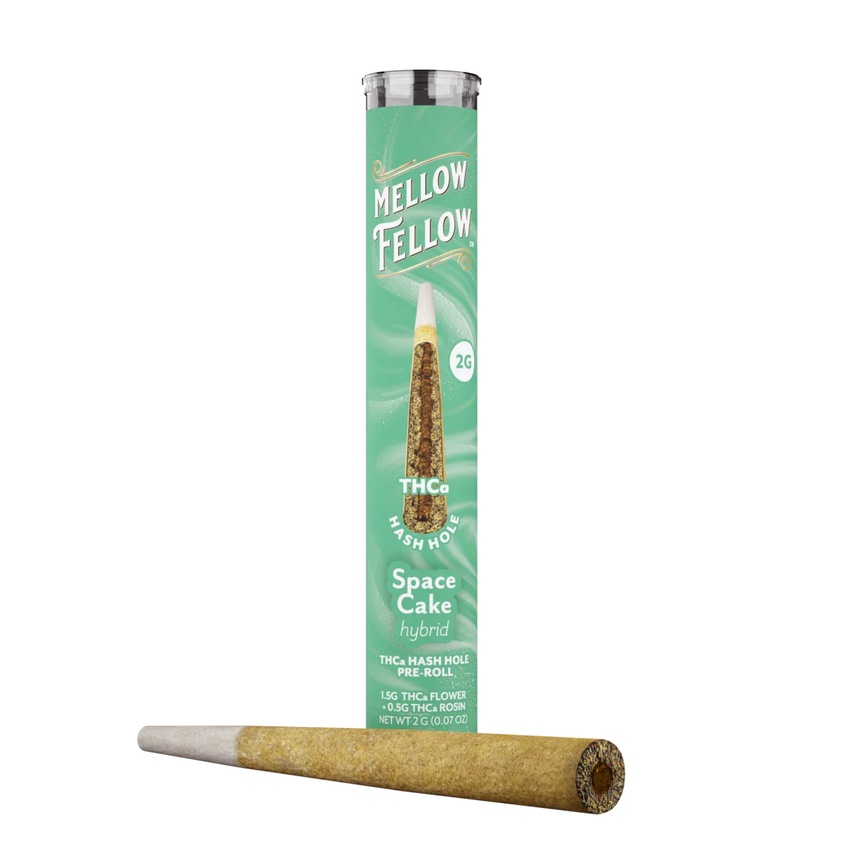 MELLOW FELLOW THC-A HASH HOLES PRE-ROLLS (1.5G THCA X 0.5G THCA ROSIN) (12CT/BOX)