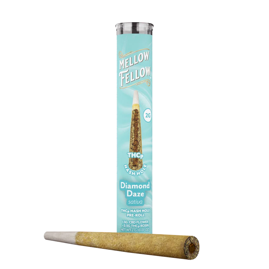 MELLOW FELLOW THC-P HASH HOLES PRE-ROLLS (1.5G THCA X 0.5G THCA ROSIN) (12CT/BOX)