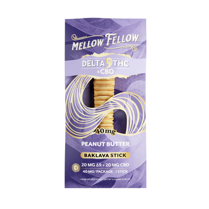 MELLOW FELLOW 40MG D9 + CBD BAKLAVA STICKS (40CT BOX)