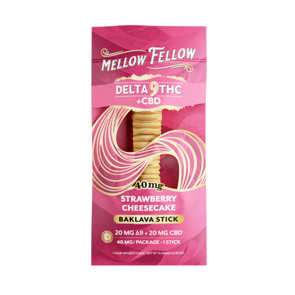 MELLOW FELLOW 40MG D9 + CBD BAKLAVA STICKS (40CT BOX)