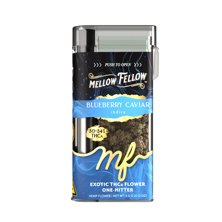 MELLOW FELLOW 3.5 GRAM THC-A EXOTIC FLOWER ONE HITTER