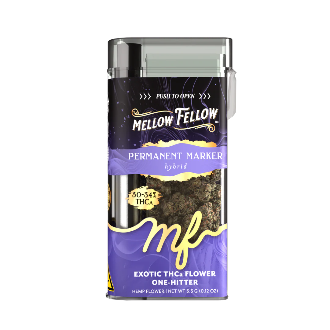 MELLOW FELLOW 3.5 GRAM THC-A EXOTIC FLOWER ONE HITTER