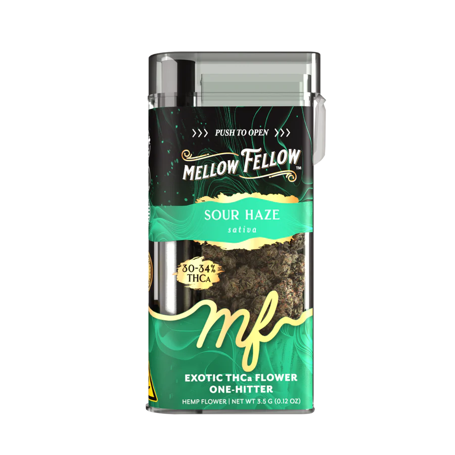 MELLOW FELLOW 3.5 GRAM THC-A EXOTIC FLOWER ONE HITTER
