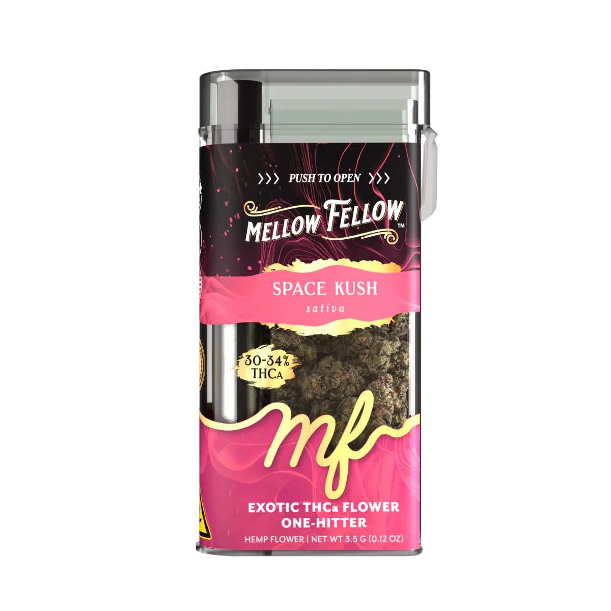 MELLOW FELLOW 3.5 GRAM THC-A EXOTIC FLOWER ONE HITTER