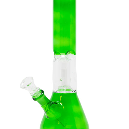 GREEN PERCOLATOR 10" WATER PIPE