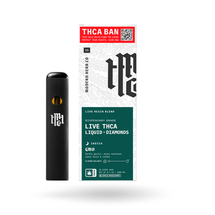 MODERN HERB CO DISPENSARY GRADE 2 GRAM THCA LIQUID DIAMONDS DRIPPER (6CT DISPLAY)