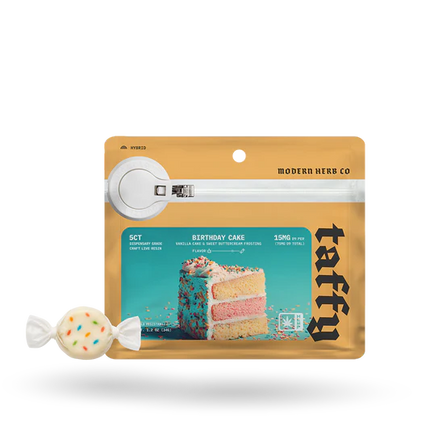 MODERN HERB CO 15MG LIVE RESIN D9 TAFFY (5CT/PACK)