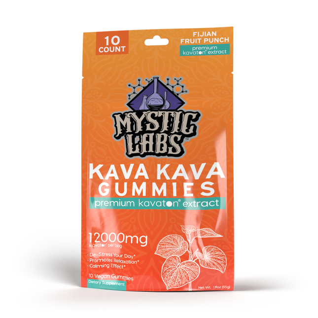 MYSTIC LABS 12000MG KAVA KAVA GUMMIES (10CT/BAG)