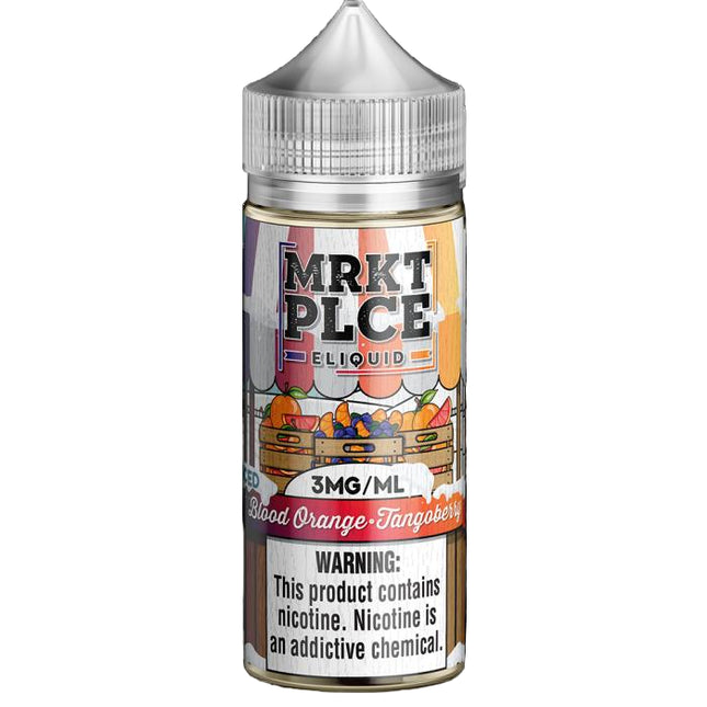 MRKT PLCE 100ML E-LIQUID BLOOD ORANGE TANGOBERRY 3MG 760412602109