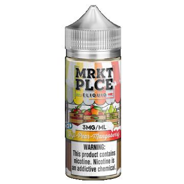 MRKT PLCE 100ML E-LIQUID FUJI PEAR MANGOBERRY ICED 6MG 165729845612