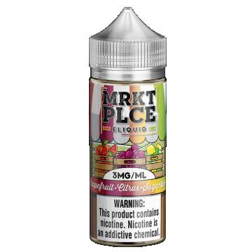 MRKT PLCE 100ML E-LIQUID GRAPEFRUIT CITRUS SUGARBERRY 3MG 650434675789
