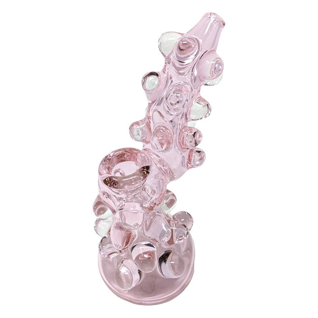 MULTI MARBLE COLOR TUBE BUBBLER (DJ193) PINK DJ193-P