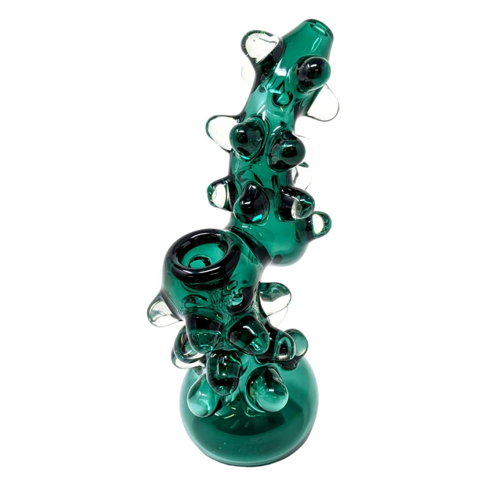 MULTI MARBLE COLOR TUBE BUBBLER (DJ193) TEAL DJ193-TL
