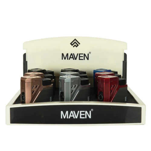 MAVEN PRIME TRIPLE JET FLAME LIGHTER (9CT/DISPLAY) | ASSORTED COLORS