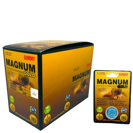 MAGNUM MALE ENHANCEMENT GUMMY CARD SETS (24CT/DISPLAY)