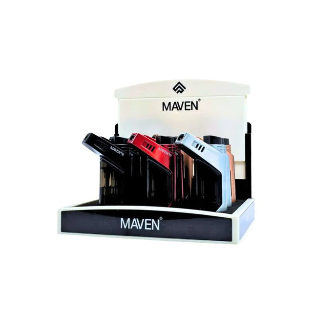 MAVEN UNO POCKET TORCH LIGHTER (9CT/DISPLAY) | ASSORTED COLORS