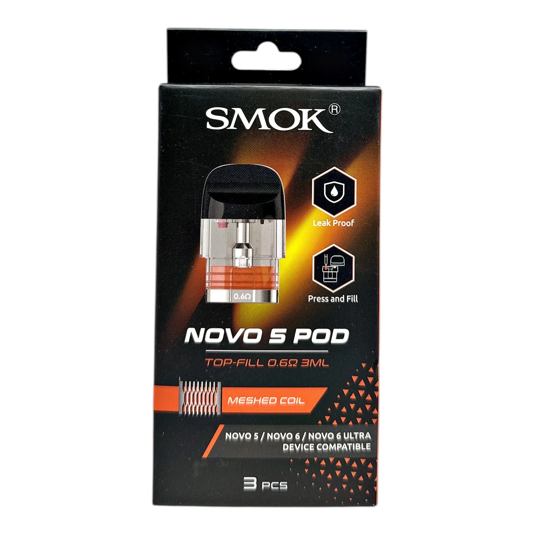 SMOK NOVO 5 MESHED 0.6 OHM (3PC/PK, 3ML)