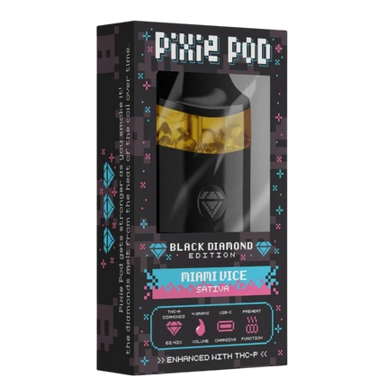 PIXE POD THCA LIVE DIAMOND 4ML DISPOSABLE BLACK EDITION