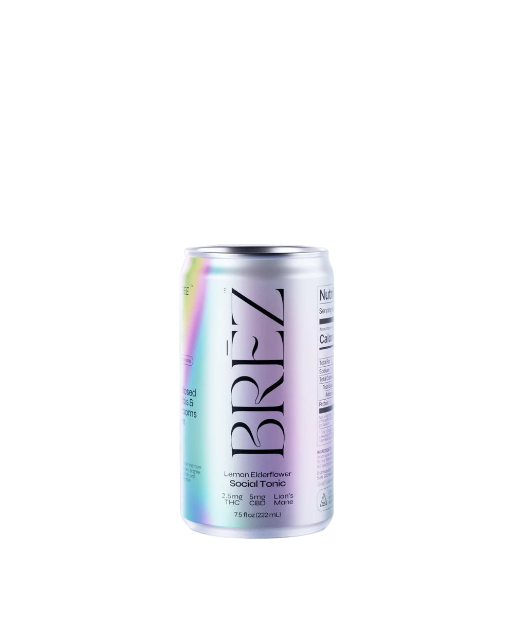 BREZ MUSHROOM INFUSED CANNABIS DRINK MICRO STRENGTH | LEMON ELDERFLOWER (4CT PACK)