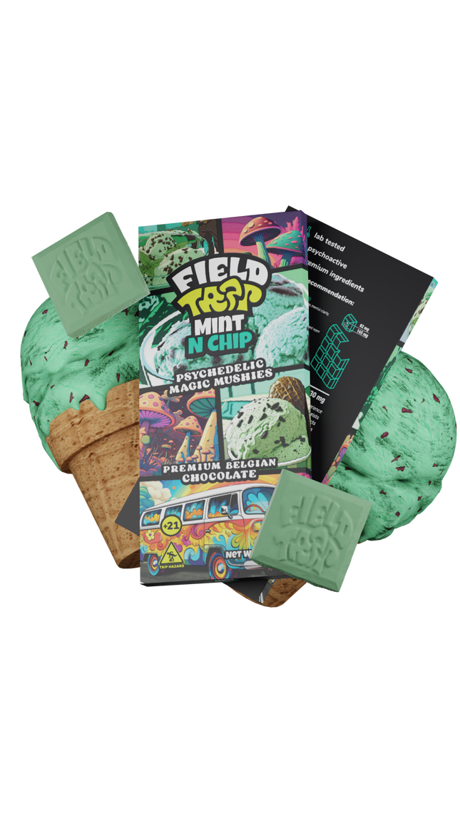 FIELD TRIP PSYCHEDELIC MAGIC MUSHIES BELGIAN CHOCOLATE BAR