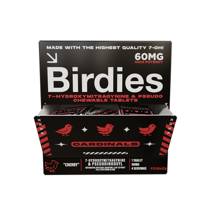 BIRDIES 7-HYDROXY + PSEUDO 60MG TABLET (20CT DISPLAY) | CARDINALS