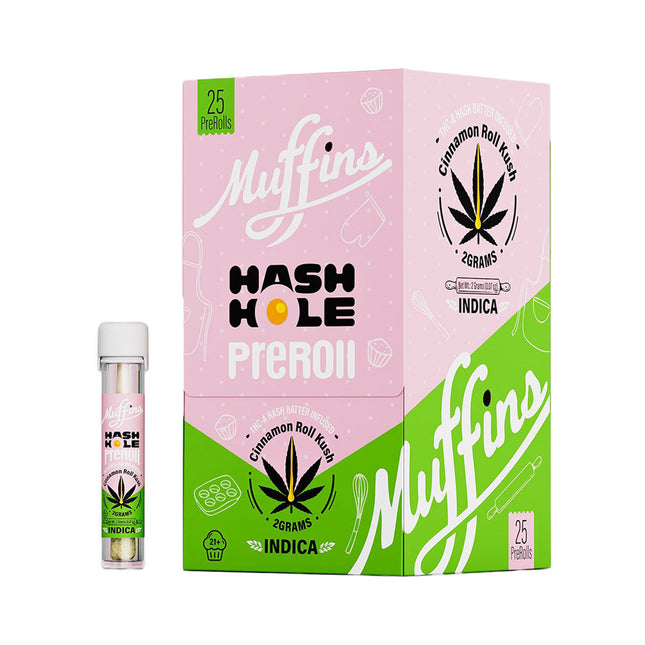 MUFFINS THC-A 2 GRAM HASH HOLE PRE-ROLL (25CT DISPLAY)