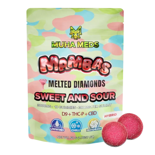 MUHA MEDS MELTED DIAMONDS 3000MG GUMMIES (300MG/GUMMY)