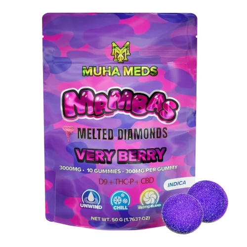MUHA MEDS MELTED DIAMONDS 3000MG GUMMIES (300MG/GUMMY)