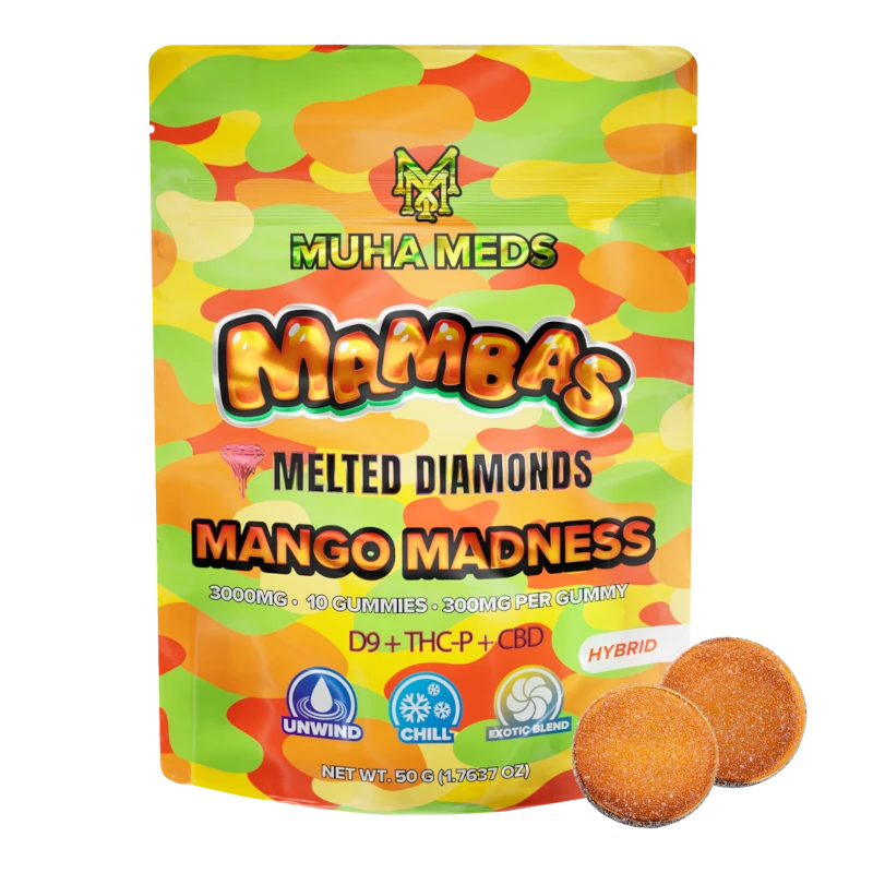 MUHA MEDS MELTED DIAMONDS 3000MG GUMMIES (300MG/GUMMY)