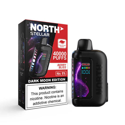 NORTH STELLAR 40K PUFFS 5% DISPOSABLE DARK MOON EDITION (5PK/DISPLAY)