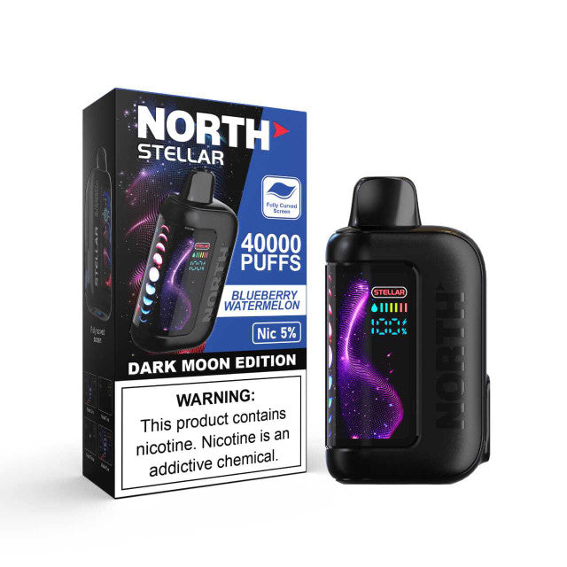 NORTH STELLAR 40K PUFFS 5% DISPOSABLE DARK MOON EDITION (5PK/DISPLAY)