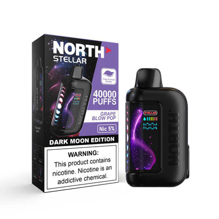 NORTH STELLAR 40K PUFFS 5% DISPOSABLE DARK MOON EDITION (5PK/DISPLAY)