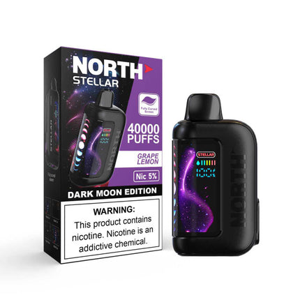 NORTH STELLAR 40K PUFFS 5% DISPOSABLE DARK MOON EDITION (5PK/DISPLAY)