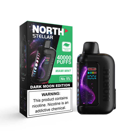 NORTH STELLAR 40K PUFFS 5% DISPOSABLE DARK MOON EDITION (5PK/DISPLAY)