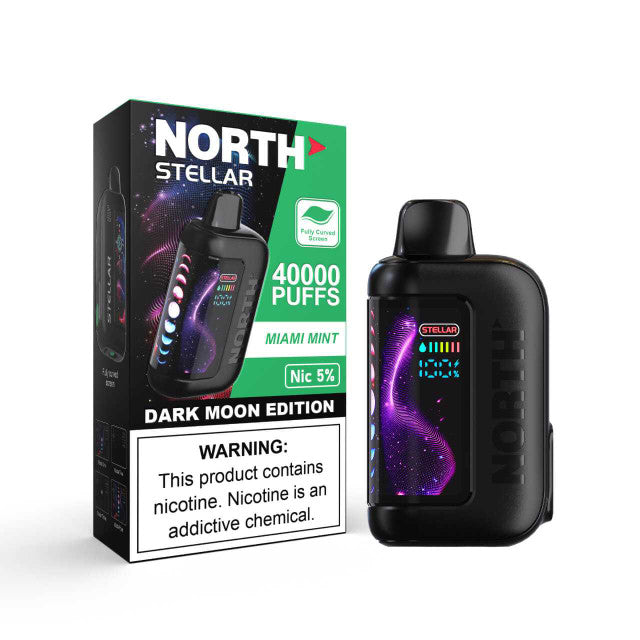 NORTH STELLAR 40K PUFFS 5% DISPOSABLE DARK MOON EDITION (5PK/DISPLAY)