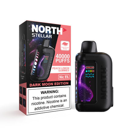 NORTH STELLAR 40K PUFFS 5% DISPOSABLE DARK MOON EDITION (5PK/DISPLAY)