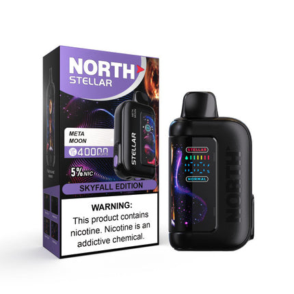 NORTH STELLAR 40K PUFFS 5% DISPOSABLE DARK MOON EDITION (5PK/DISPLAY)
