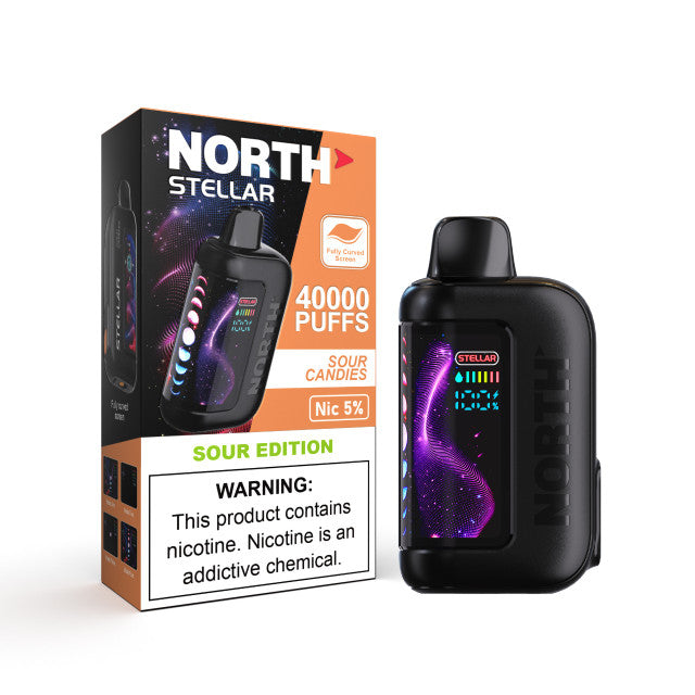 NORTH STELLAR 40K PUFFS 5% DISPOSABLE DARK MOON EDITION (5PK/DISPLAY)