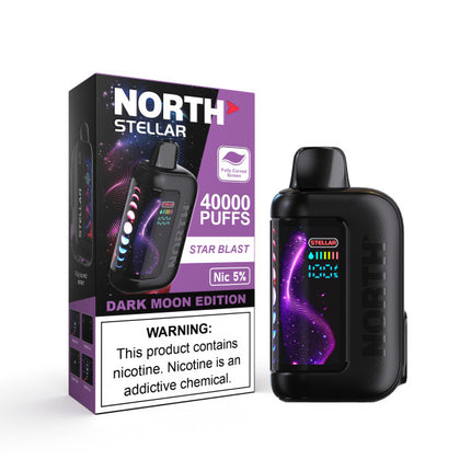 NORTH STELLAR 40K PUFFS 5% DISPOSABLE DARK MOON EDITION (5PK/DISPLAY)