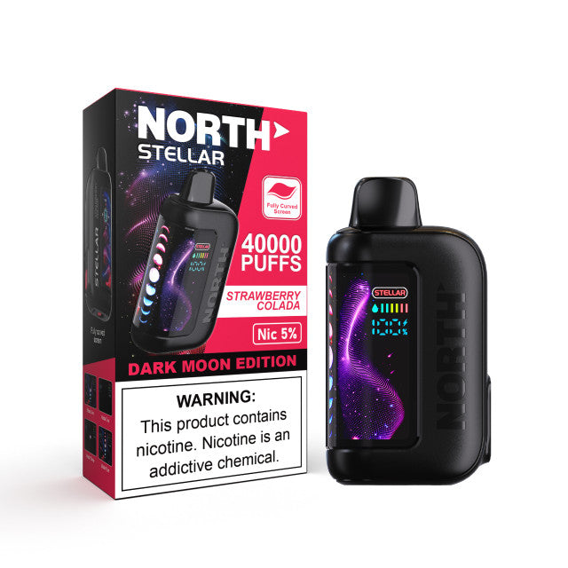 NORTH STELLAR 40K PUFFS 5% DISPOSABLE DARK MOON EDITION (5PK/DISPLAY)