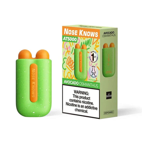 NOSE KNOWS AT5000 2% DISPOSABLE VAPE (5CT DISPLAY)