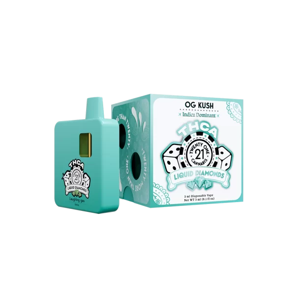 TWENTY ONE CANNBIS THCA LIQUID DIAMONDS 3ML DISPOSABLE