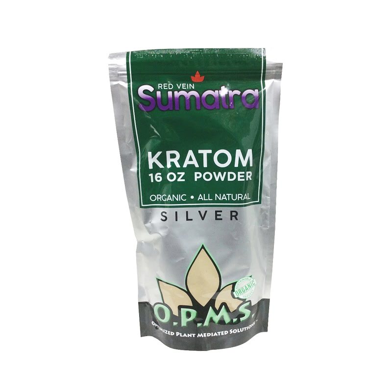 OPMS SILVER KRATOM 16OZ POWDER